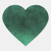 Sticker Cœur Grunge foncé - Vert (Devant)