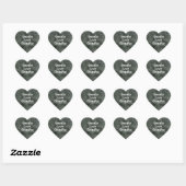 Sticker Cœur Grungy threadbor amour (Feuille)