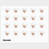 Sticker Cœur Guide cardiaque du chef privé (Feuille)