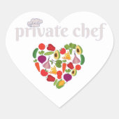 Sticker Cœur Guide cardiaque du chef privé (Devant)