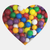 Sticker Cœur Gumballs (Devant)