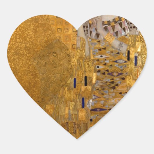Sticker Cœur Gustav Klimt - Adele Bloch-Bauer I. (Devant)
