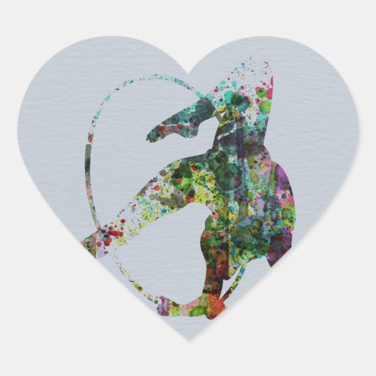 Sticker Cœur Gymnaste (Devant)