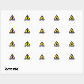 Sticker Cœur Hacker au travail (Feuille)