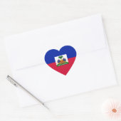 Sticker Cœur Haïti - Drapeau haïtien (Enveloppe)