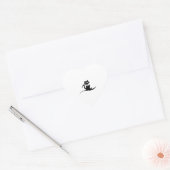 Sticker Cœur Halloween (Enveloppe)