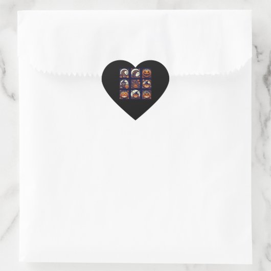 Sticker Cœur Halloween (Sac)