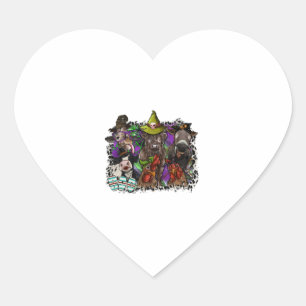 Sticker Cœur Halloween animal
