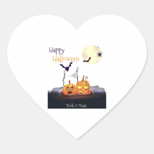 Sticker Cœur Halloween Axolotl Costume Halloween heureux