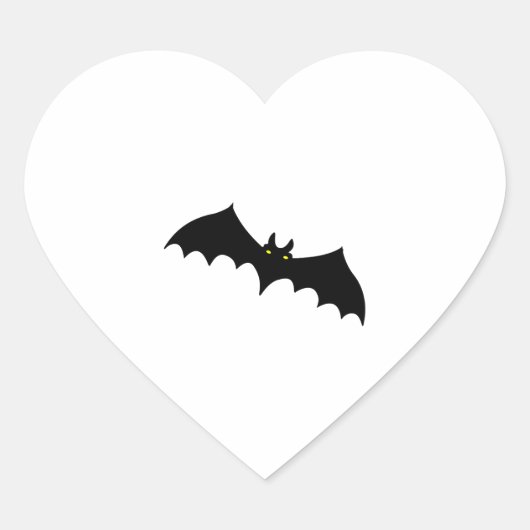 Sticker Cœur Halloween chauve (Devant)