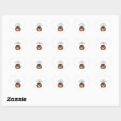 Sticker Cœur Halloween design (Feuille)