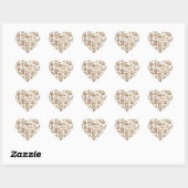 Sticker Cœur Halloween Fun Orange (Feuille)