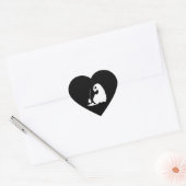 Sticker Cœur Halloween Ghost (Enveloppe)