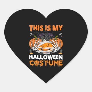 Sticker Cœur Halloween Poison This Is My Halloween Costume