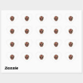 Sticker Cœur Halloween sanglant (Feuille)