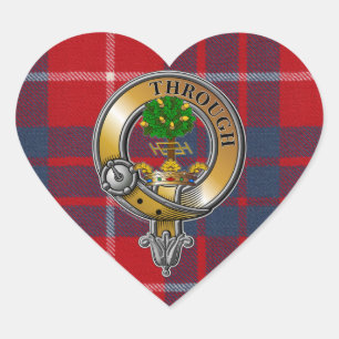 Sticker Cœur Hamilton Tartan & Badge