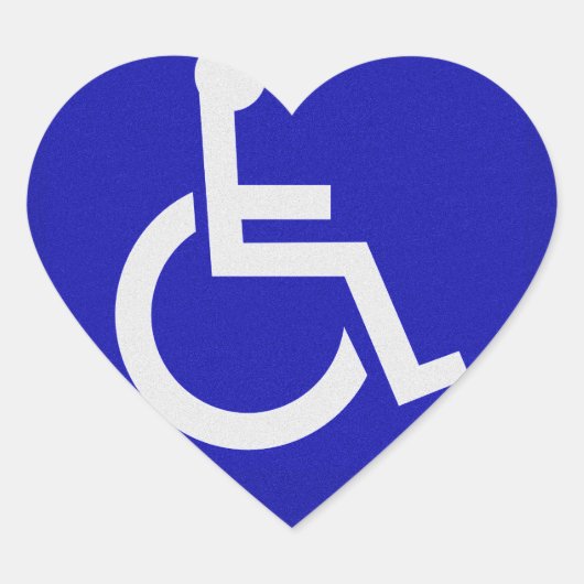 Sticker Cœur Handicapés handicapés (Devant)