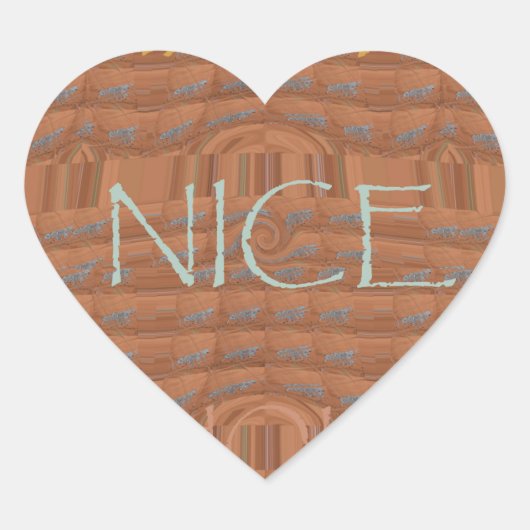 Sticker Cœur Happy Holidays Zebra Art Print (Devant)