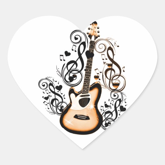 Sticker Cœur Happy Tunes_ (Devant)