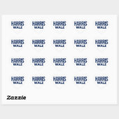 STICKER CŒUR HARRIS WALZ 2024 (Feuille)
