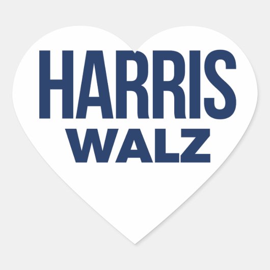 STICKER CŒUR HARRIS WALZ 2024 (Devant)