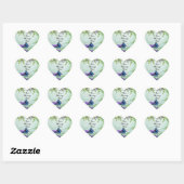 Sticker Cœur Heart Garden personnalisable (Feuille)