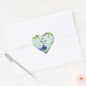Sticker Cœur Heart Garden personnalisable (Enveloppe)