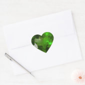 Sticker Cœur Heart‑Shaped Emerald (Enveloppe)