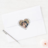 Sticker Cœur Heart Shaped Photo True Love Valentines or Wedding (Enveloppe)