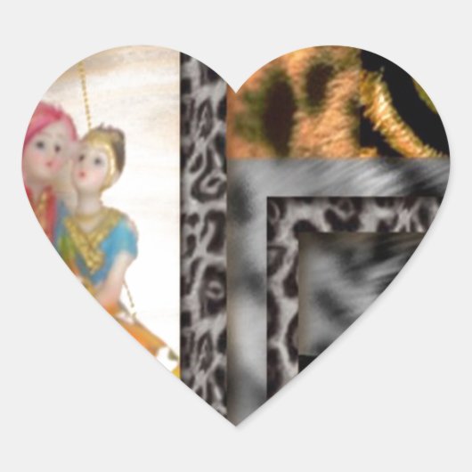 Sticker Cœur Héros de Saint Valentin (Devant)