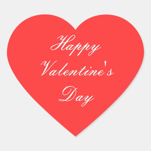Sticker Cœur Heureuse Sainte-Valentin (Devant)