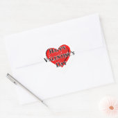 Sticker Cœur Heureuse Sainte-Valentin (Enveloppe)