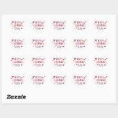 Sticker Cœur heureuse Sainte-Valentin bokeh (Feuille)