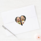 Sticker Cœur Heureux amis de la pastèque (Enveloppe)