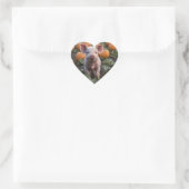 Sticker Cœur Heureux Comme Un Cochon Bébé Dans Un Patch Citroui (Sac)