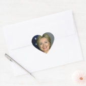 Sticker Cœur Hilary Clinton (Enveloppe)