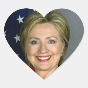Sticker Cœur Hilary Clinton