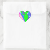 Sticker Cœur Hologramme alien (Sac)