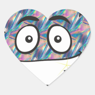 Sticker Cœur hologramme émoji