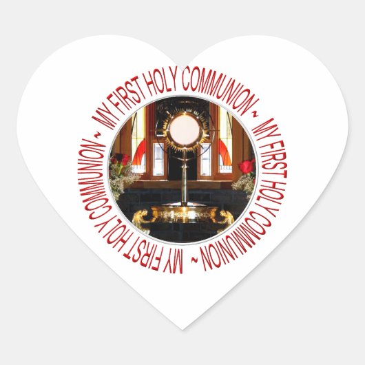Sticker Cœur Holy Eucharist (Devant)