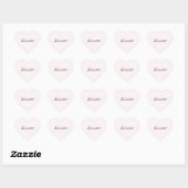 Sticker Cœur Home. (Feuille)
