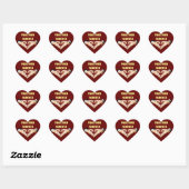 Sticker Cœur Homme femmes couples mains en forme de coeur amour (Feuille)