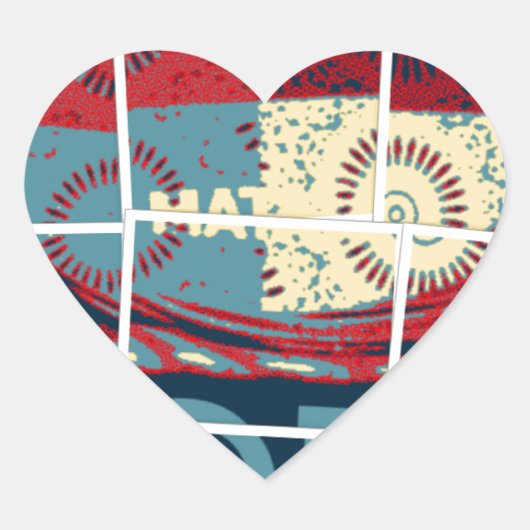 Sticker Cœur Hope Be The Miracle Beautively Inspirational (Devant)