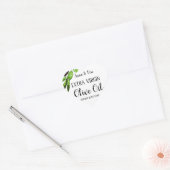 Sticker Cœur Huile d'olive extra vierge Élégant mariage moderne (Enveloppe)