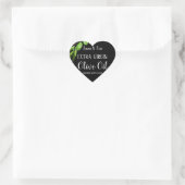 Sticker Cœur Huile d'olive extra vierge élégant mariage moderne (Sac)