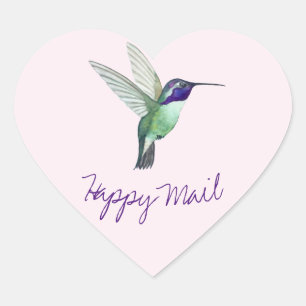 Sticker Cœur Hummingbird Happy Mail