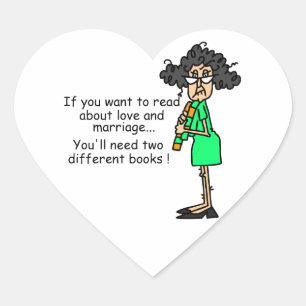 Sticker Cœur Humour d'amour et de mariage