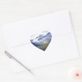 Sticker Cœur Hyalite Peaks Bozeman, Montana (Enveloppe)