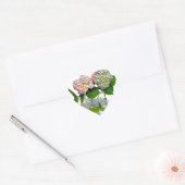 Sticker Cœur Hydrangeas et jarre de Mason (Enveloppe)