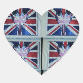 Sticker Cœur I Love England Art Print (Devant)